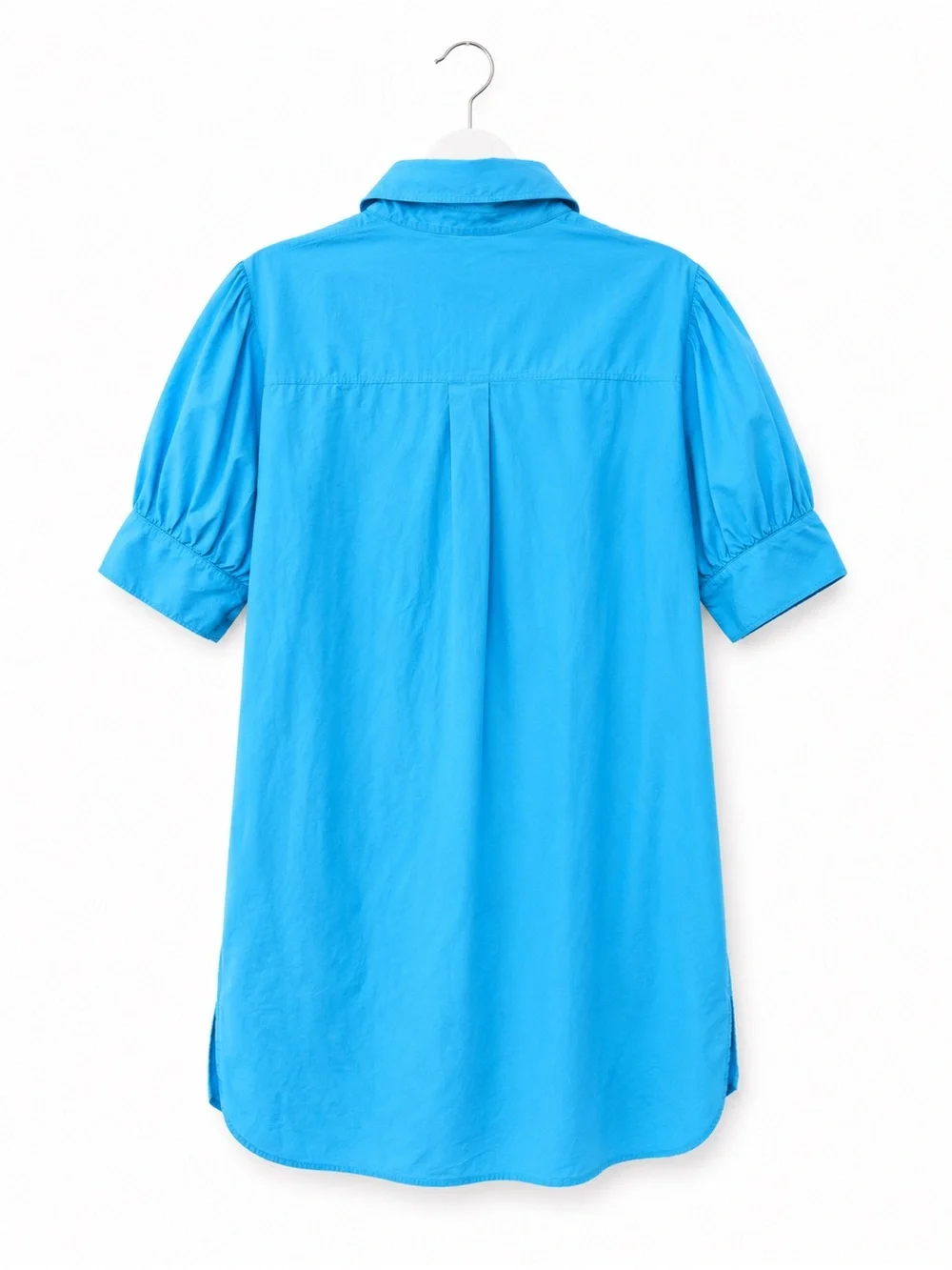 COS Shirt Dress Teacher Puff Sleeve Button Front Pockets cotton